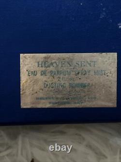 VINTAGE HELENA RUBINSTEIN HEAVEN SENT PERFUME Dusting Powder Set RARE 1960's