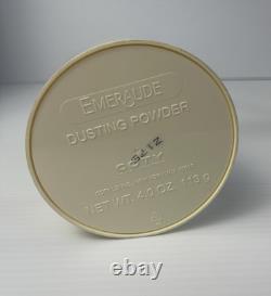 VINTAGE NEW COTY EMERAUDE PERFUMED DUSTING POWDER WithPUFF 4.0 oz/113g