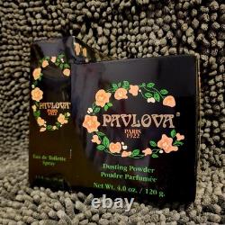 VINTAGE PAVLOVA PARIS 1922 Spray And Perfume Dusting Powder 4.0 oz120g NEW