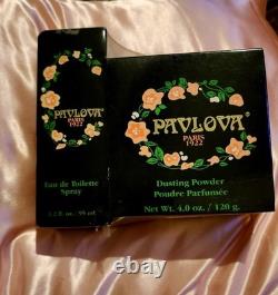 VINTAGE PAVLOVA PARIS 1922 Spray And Perfume Dusting Powder 4.0 oz120g NEW