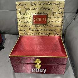 VINTAGE YSL OPIUM PERFUMED DUST POWDER 5.2oz, Parfum Extrait 7.5ml & Body Cream