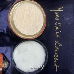 VINTAGE YSL OPIUM PERFUMED DUST POWDER 5.2oz, Parfum Extrait 7.5ml & Body Cream