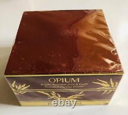 VINTAGE YVES SAINT LAURENT OPIUM PERFUMED DUSTING POWDER 5.2oz/150g NEW IN BOX