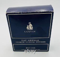 VINTAGEArpege Lanvin SHAKER DUSTING POWDER2.75 OzNEVER USEDSealed Top