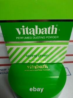 VITABATH Perfumed Dusting Powder SPRING GREEN 4 OZ