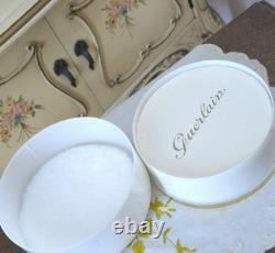 VTG 1960s Guerlain SHALIMAR 8 Oz (227g) Dusting Powder with Puff