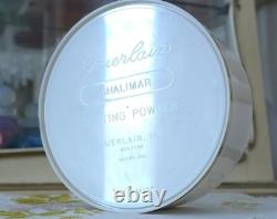 VTG 1960s Guerlain SHALIMAR 8 Oz (227g) Dusting Powder with Puff