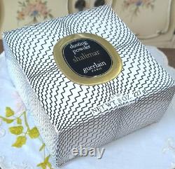 VTG 1960s Guerlain SHALIMAR 8 Oz (227g) Dusting Powder with Puff