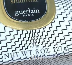 VTG 1960s Guerlain SHALIMAR 8 Oz (227g) Dusting Powder with Puff
