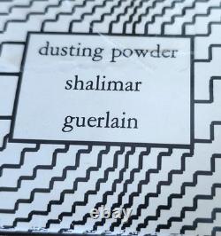 VTG 1960s Guerlain SHALIMAR 8 Oz (227g) Dusting Powder with Puff