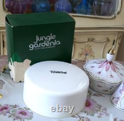 VTG 1970s Tuvache JUNGLE GARDENIA Dusting Powder 7 Oz SEALED with Puff