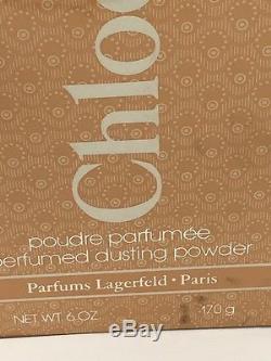 VTG CHLOE Perfumed Bath Body Dusting Powder 6 oz SEALED by Karl Lagerfeld NIB