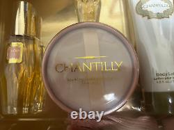 VTG Chantilly Dusting Powder Perfume BodyLotion Classic Fragrance Gift Set 90's