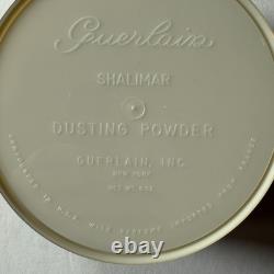 VTG Guerlain Shalimar Perfumed Dusting Powder 8 Oz. Sealed Container Talc