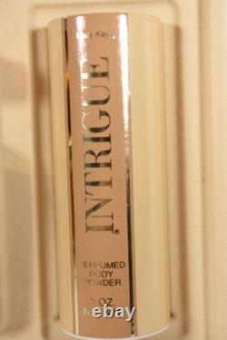 VTG Mary Kay Intrigue Cologne 1.75oz and Perfumed Dusting Powder 3oz Gift Set