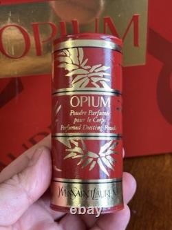 VTG NEW YSL OPIUM PERFUMED DUSTING POWDER 1.25oz/35g New