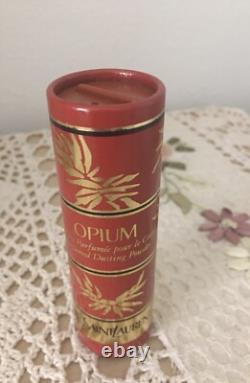 VTG NEW YSL OPIUM PERFUMED DUSTING POWDER. 75oz/22g