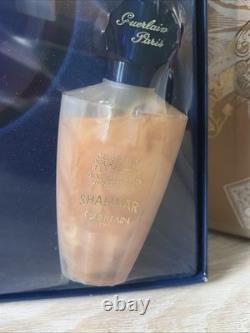 VTG Shalimar Guerlain Paris Eau de Toilette, Shower Gel, Dusting Powder Gift Set