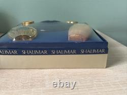 VTG Shalimar Guerlain Paris Eau de Toilette, Shower Gel, Dusting Powder Gift Set