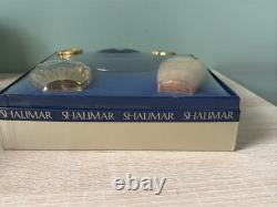 VTG Shalimar Guerlain Paris Eau de Toilette, Shower Gel, Dusting Powder Gift Set