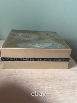 VTG Shalimar Guerlain Paris Eau de Toilette, Shower Gel, Dusting Powder Gift Set