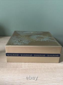 VTG Shalimar Guerlain Paris Eau de Toilette, Shower Gel, Dusting Powder Gift Set