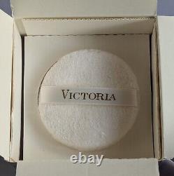 VTG VICTORIA SECRET Perfumed Dusting Powder 2.5 Oz Glass Jar NIB Rare + VS TOTE