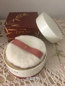 VTG YSL OPIUM PERFUMED SATIN DUSTING POWDER 5.2oz/150g. New (Read Description)