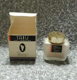 Very Rare Vintage Tabu By Dana Dry Perfume Dusting Bath Body Powder New Lljvtg