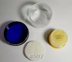 Victoria Secret VTG Factory Sealed Perfumed Dusting Powder & Puff Blue Lid NOS