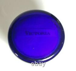 Victoria Secret VTG Factory Sealed Perfumed Dusting Powder & Puff Blue Lid NOS