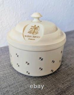 Vintage 1940s Nina Ricci Perfumed Dusting Body Powder Case And Puff