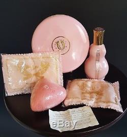 Vintage 1950s ELIZABETH ARDEN MY LOVE Perfume Bath Dusting Powder Soap Gift Set