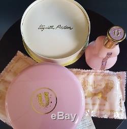 Vintage 1950s ELIZABETH ARDEN MY LOVE Perfume Bath Dusting Powder Soap Gift Set