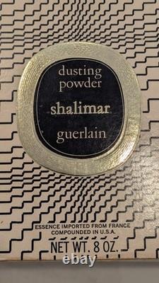 Vintage 1960s Guerlain Shalimar Dusting Body Powder 8 oz New Sealed Unused