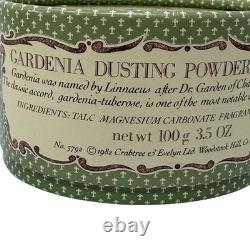 Vintage 1982 Crabtree & Evelyn Gardenia Talc Dusting Powder 3.5 oz Made England