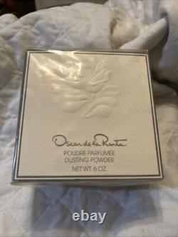 Vintage 6oz Oscar de la Renta Poudre Parfumee Dusting Powder New Sealed