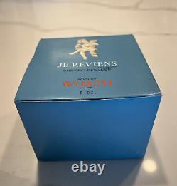 Vintage 8 Oz Worth Je Reviens Perfume Dusting Powder Deluxe Faux Tortoise Nos