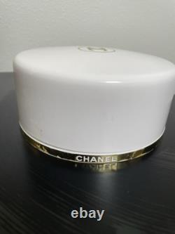 Vintage 8oz CHANEL No. 5 Bath White Dusting Powder with Puff & Screen FULL