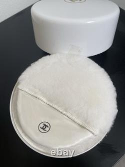 Vintage 8oz CHANEL No. 5 Bath White Dusting Powder with Puff & Screen FULL