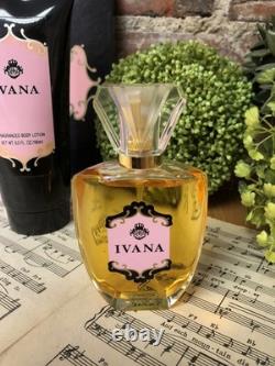 Vintage 90s House of Ivana Boxed Gift Set Parfum Spray Body Powder Lotion RARE