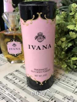 Vintage 90s House of Ivana Boxed Gift Set Parfum Spray Body Powder Lotion RARE