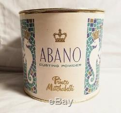 Vintage ABANO By Prince Matchabelli Perfumed Dusting Powder 6oz NOS SEALED