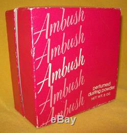 Vintage AMBUSH PERFUME DUSTING POWDER HUGE 8 OZ. DANA Bath Body Fragrance NEW