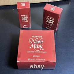 Vintage Aviance Night Musk Fragrance Set Prince Matchabelli F-16