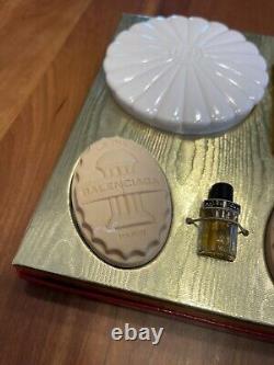 Vintage Balenciaga Le Dix Perfume Dusting Powder and Soap GIft Set