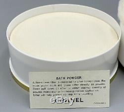 Vintage CHANEL No 5 Perfumed Dusting Body Bath Powder 8 Oz withPuff NEVER OPENED