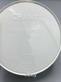 Vintage CHANEL No 5 Perfumed Dusting Body Bath Powder 8 Oz withPuff NEVER OPENED
