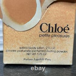Vintage CHLOE By Lagerfeld 1.75 oz Perfumed Dusting Powder & 2 oz Body Lotion