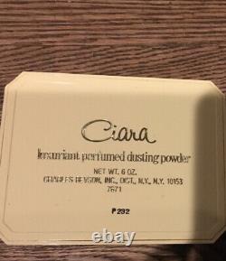 Vintage CIARA Dusting Powder 6 Oz Sealed RARE DESIGN Charles Revson Revlon